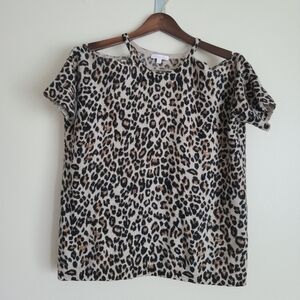 Minnie Rose 100% cashmere cut out top size xs